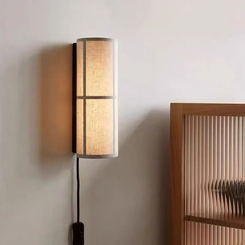 

Retro Wabi-sabi Style Wall Lamp LED Corridor Warm Atmosphere Wall Lamp, Living Room Bedroom Bedside Reading Wall Lamp