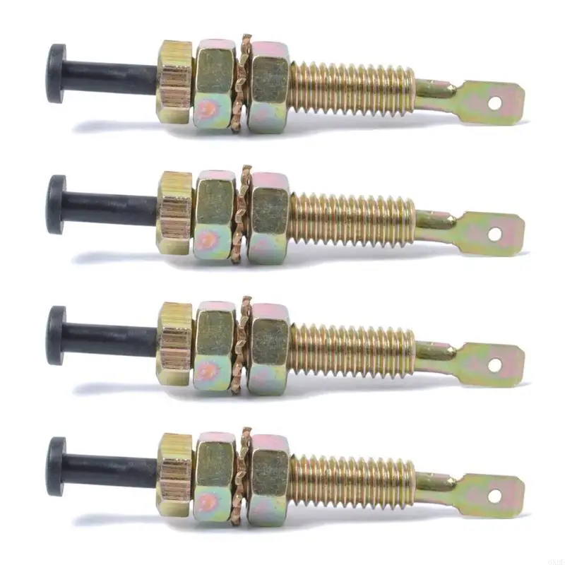 6XDF 2Pcs/4Pcs 12V Door Pin Switch Momentary Universal Adjustable Car Bonnets Alarm Light Hood Switch Car Part