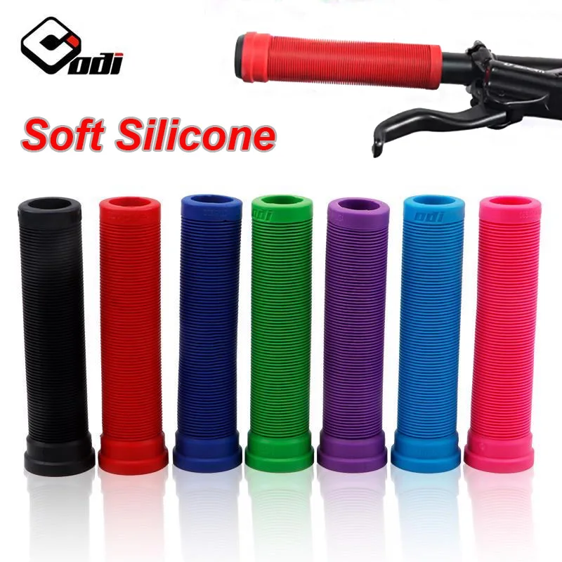 

ODI Soft Silicone Handlebar Grips Anti Skid Mtb Bar Grip Mountain Bike Cuffs Waterproof Bicycle Handle Covers Cycling Parts