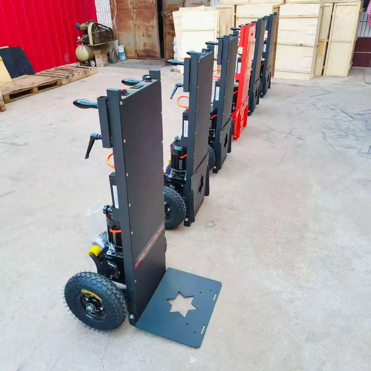 Grimpeur d'escalier électrique entièrement automatique, roues modèle sur chenilles 300kg pour la manipulation des marchandises, Transport d'objets lourds, outils d'achat OEM