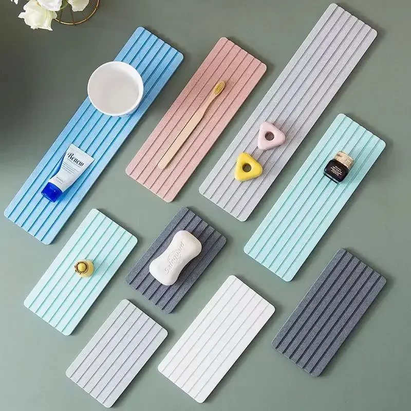 Diatomaceous Earth Coaster Tooth Cup Soap Box Absorbent Pad Diatom Mud Pad Home Dining Table Teacup Insulation Pad Wholesale