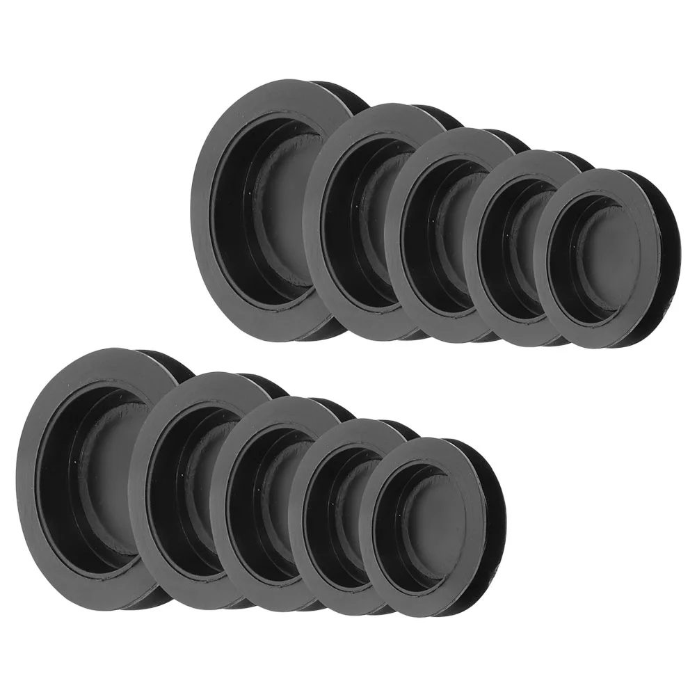 Bouchons Ronds en Caoutchouc pour Jouets Astronomiques, pour Tirelire, Couvertures Noires de Remplacement, Voyage, 10 Pièces