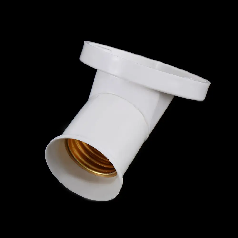 Durable Wall Mount Base Socket Oblique Plastic 45 Degree Angle Adapter Lamp Bases Light Base Bulb Holders