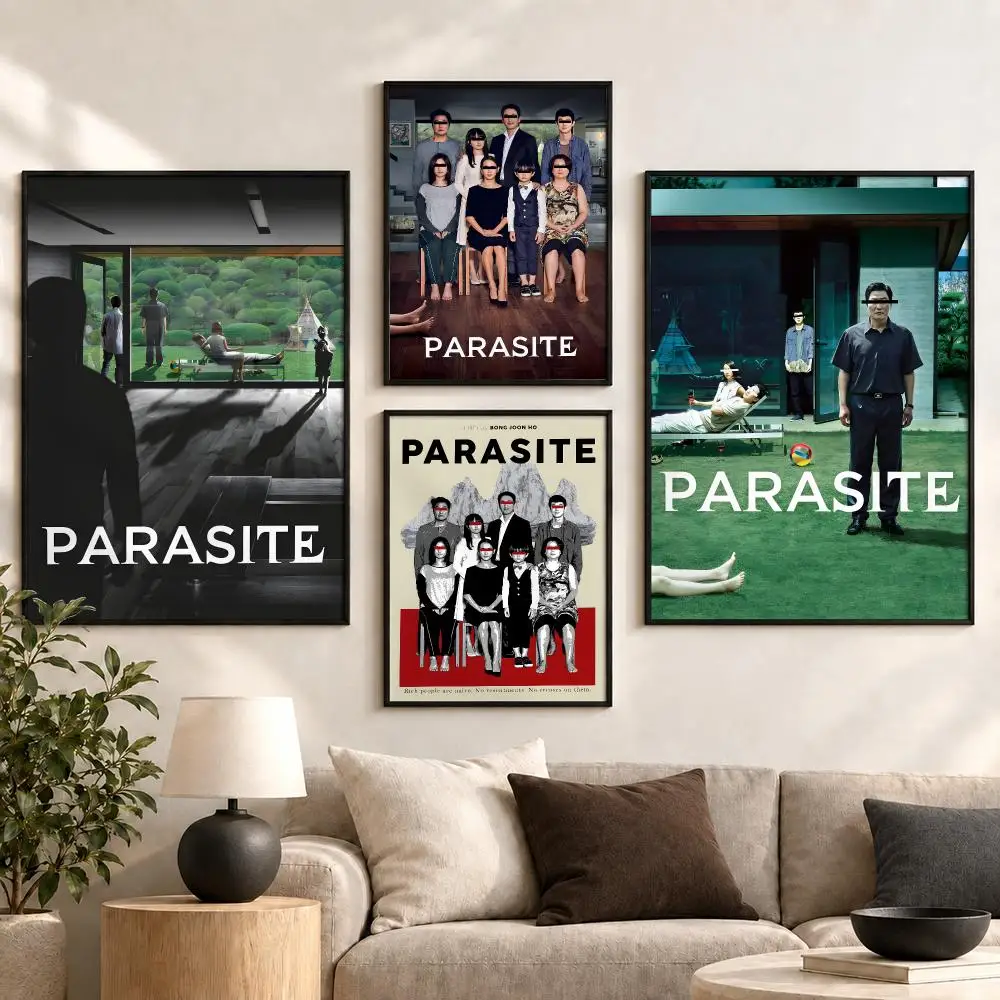 Parasite Korean Thriller Movie Dark Social Satire Mood Poster Aesthetic Art Print for Bedroom & Living Room Decor, Unframed