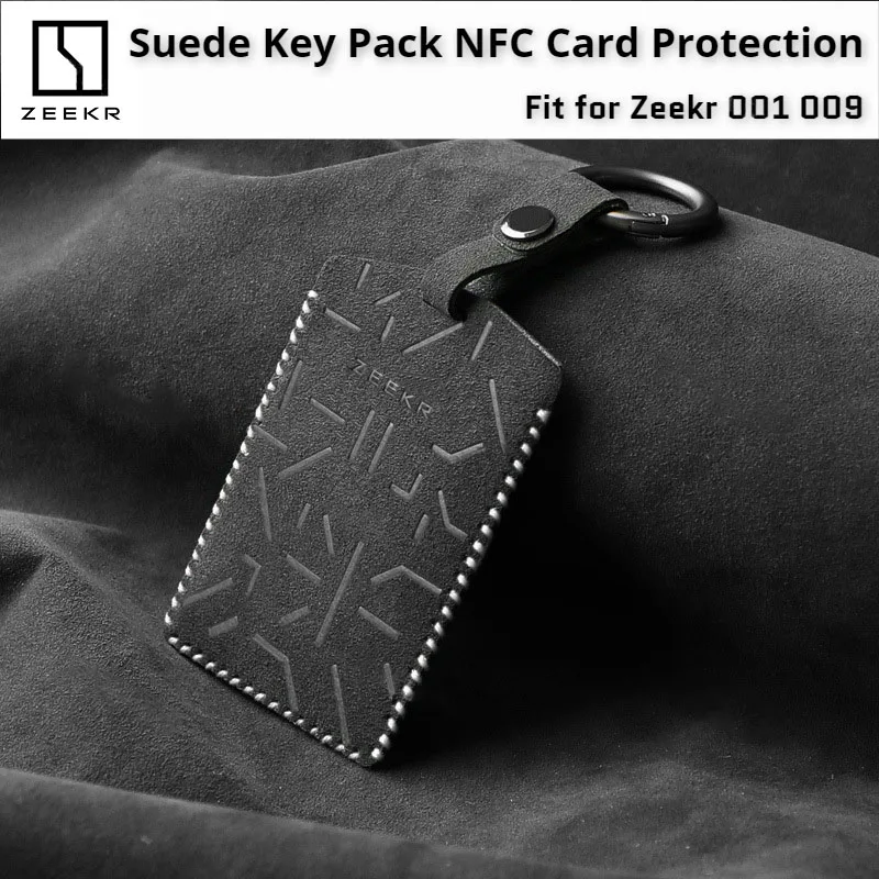 Geely ZEEKR 001 Suede Key Pack NFC Card Protection Card Case for Zeekr 001 009 Special Key Case Alcantara High-end Accessory