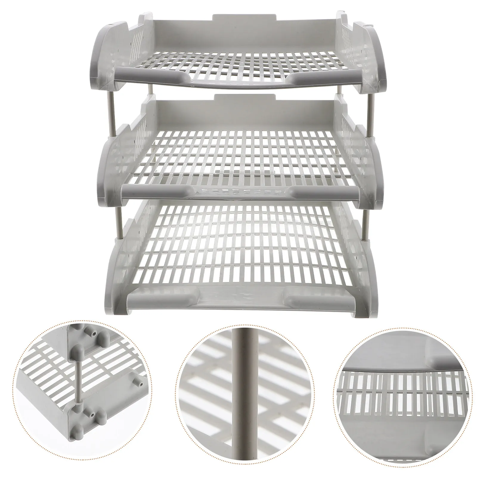 

Настольный органайзер для файлов, 3-уровневый лоток для документов из полипропилена, держатель для бумаг, сортировщик для бумаг, лоток для хранения файлов, органайзер для класса