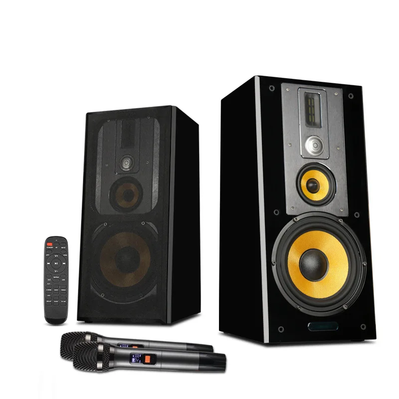 CH988 High Power HIFI 2.0 Active Bookshelf KTV Speaker Audio Grade Three-way Frequency Paint Baking Audio