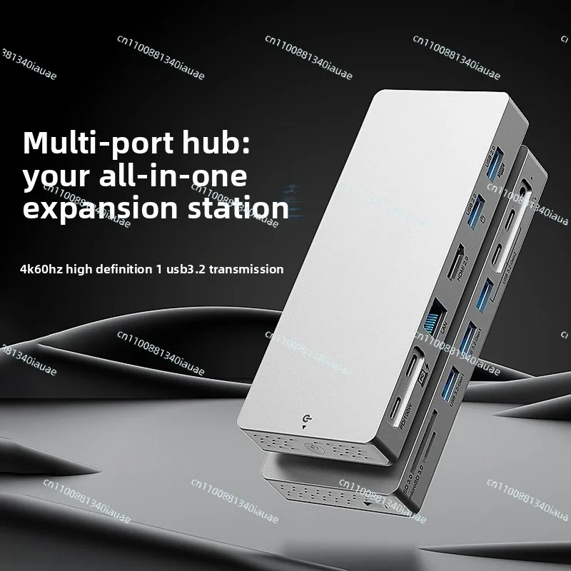 14 in 1 Desktop Typec Docking Station 4k60hz Gigabit Network Port Usb3.2 Splitter Multi-function Converter