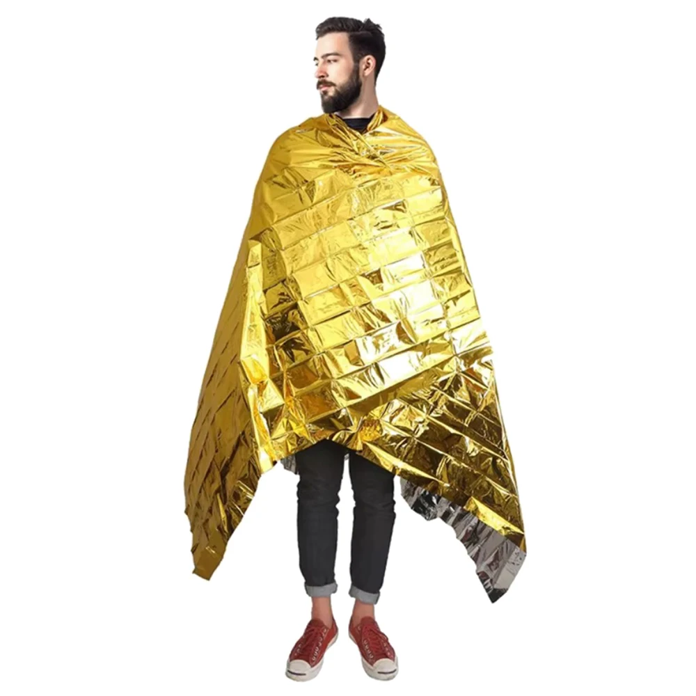 Mylar foil Emergency Survival Blanket Waterproof Windproof Reflective Space Blanket Thermal Folding Thermal Foil Blanket
