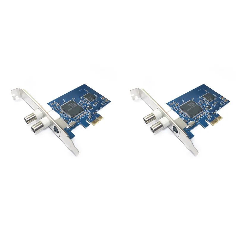 

2X PCIE To BNC Capture Card CX23880+8892 Chip PCIE Surveillance AV/S Terminal SV2000 Video Capture Card