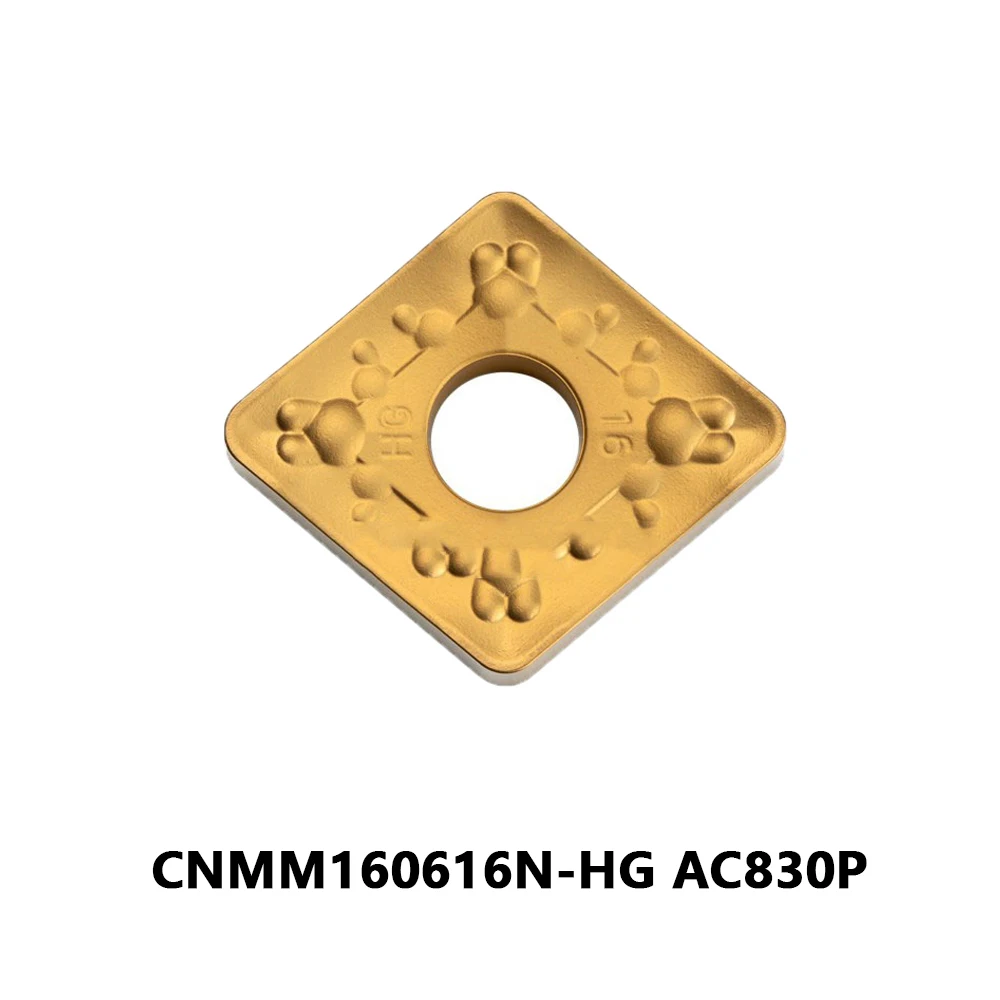 Original 80° CNMM160616 N HG CNMM 160616N HG Blade CNMM 160616 N-HG CNMM160616N-HG AC830P Carbide Plates CNC Lathe Cutter Holder