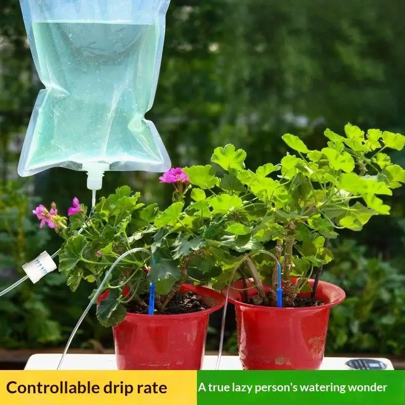 1pcs 5.2L/6.5L Automatic Watering Device Plant Watering Bag Control Of Water Dripping Flow Water Bag Lazy Travel Dripper