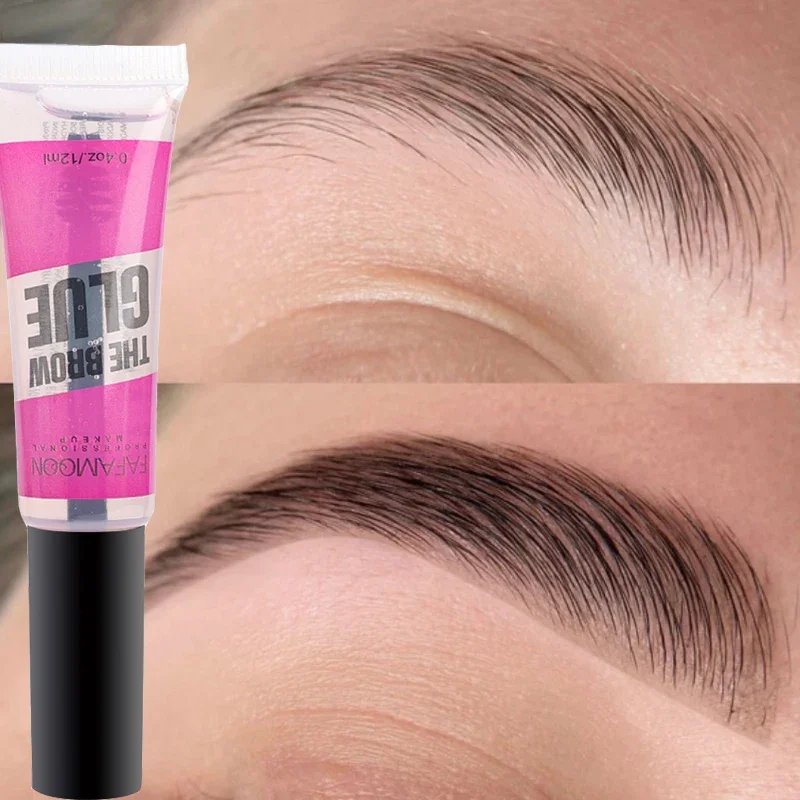 Eyebrow Gel Styling Liquid 3D Wild Natural Brow Colorless Transparent Waterproof Long Lasting Styling for Fluffy Brows Cosmetics