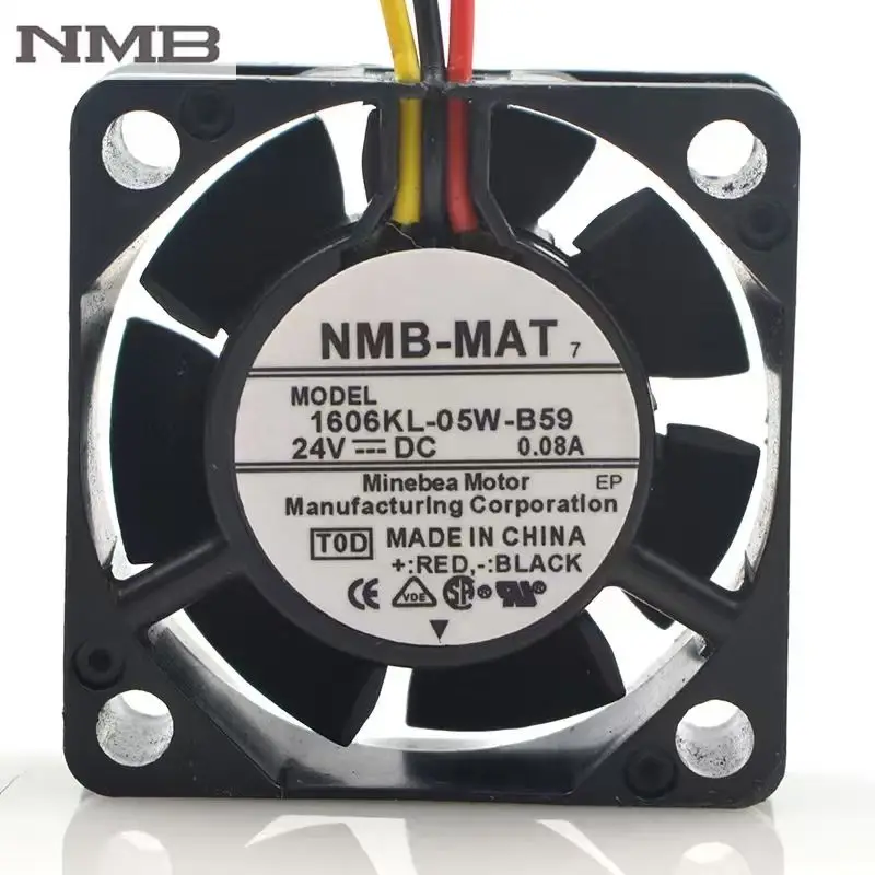 Ventilador de refrigeración original para NMB 4015 1606KL-05W-B59 L02 24V 0.08A FH6-1742 de 3 cables