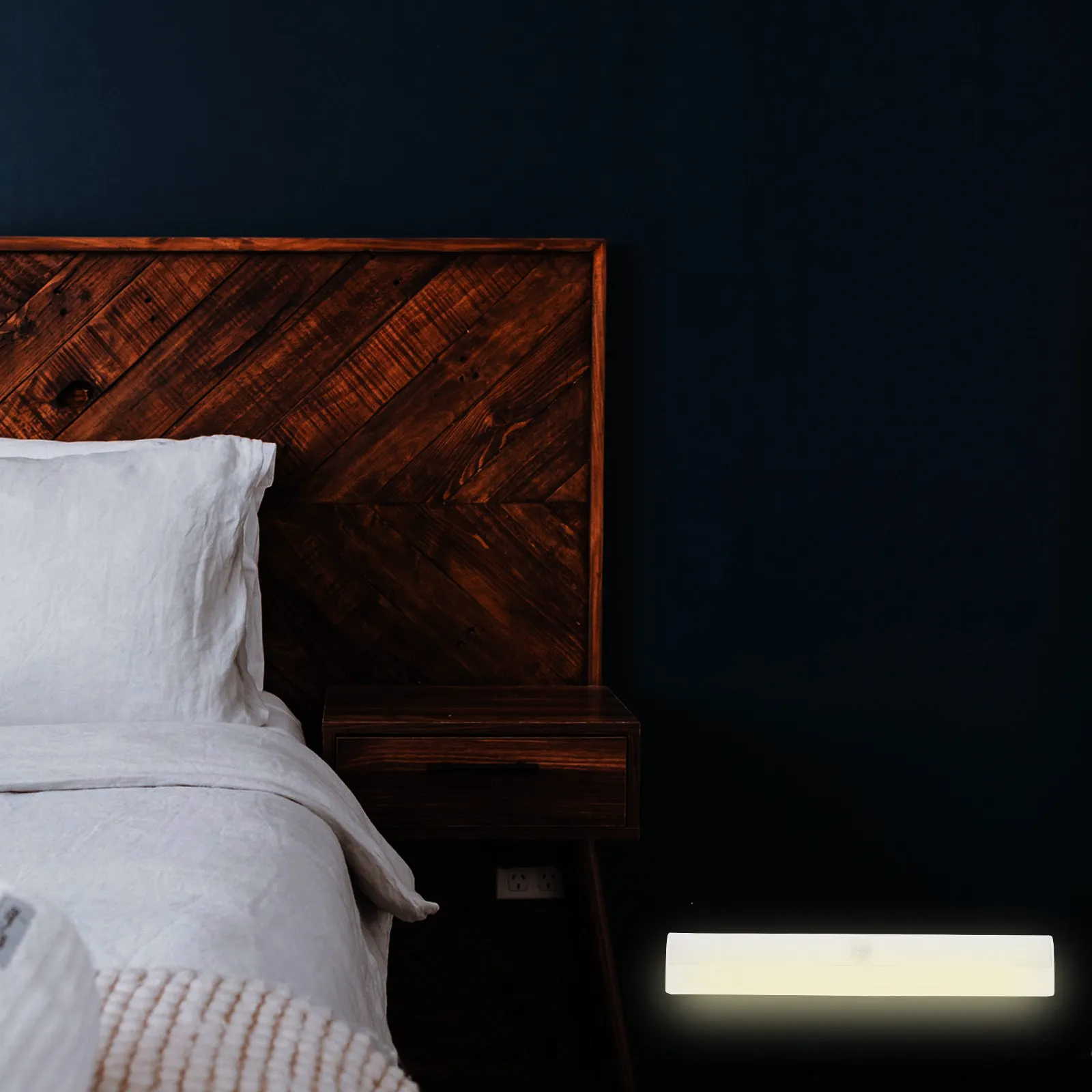 

Sensor Night Light LED Sensing Small Wall Lamp Home Induction Light Bedroom Bathroom Bedside Auto-Induction Night