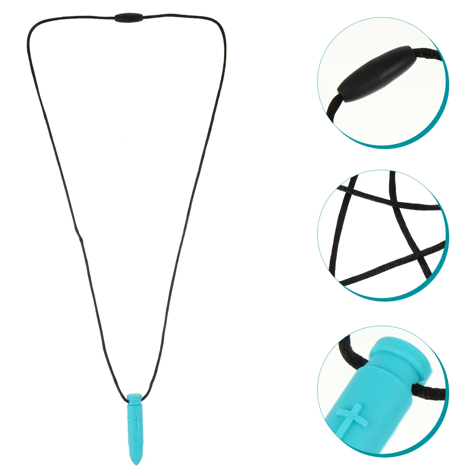 Collana massaggiagengive proiettile per collana da masticare massaggiagengive orale sensoriale Motore molare Dentizione Ciondolo da masticare molare per bambini