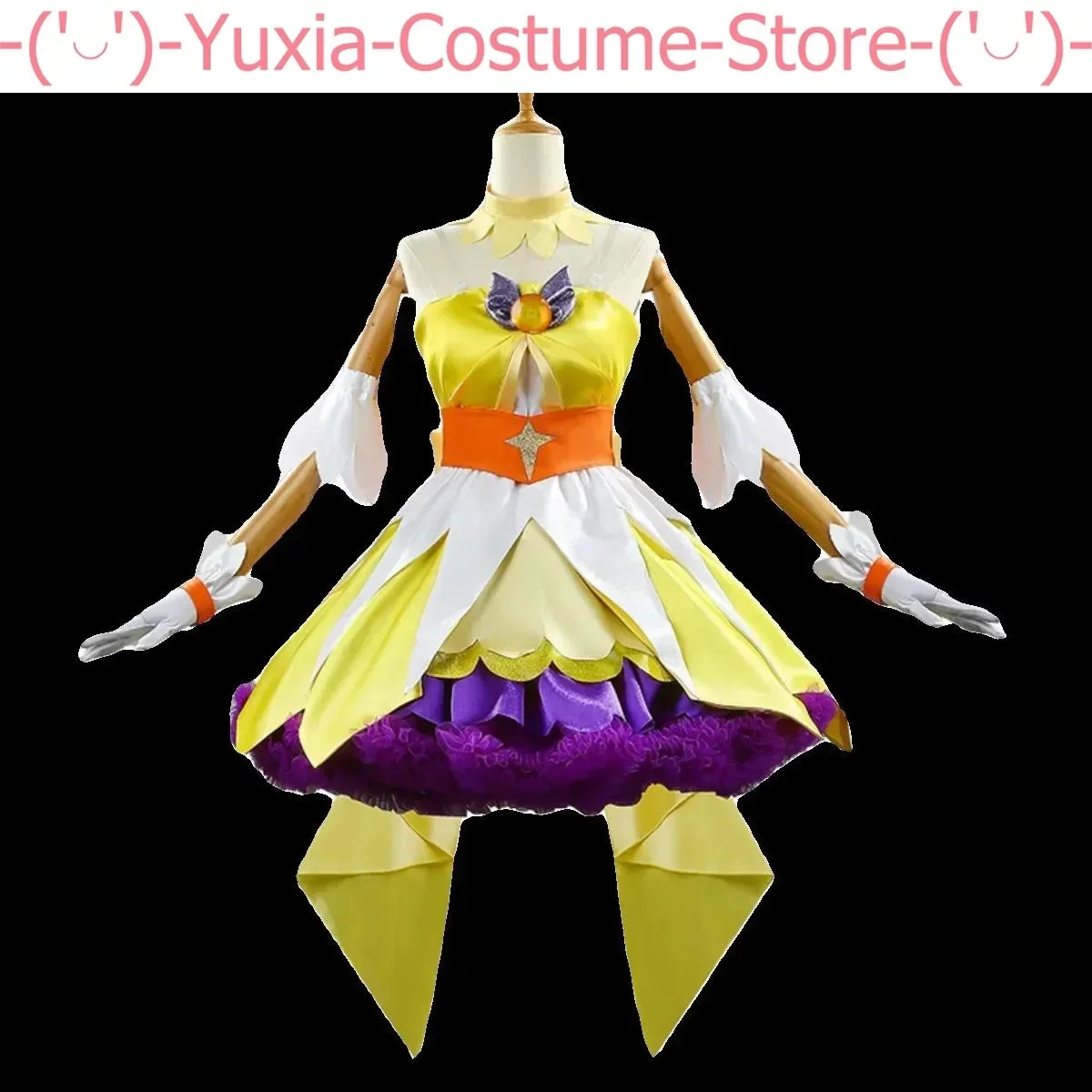 Anime Go! Princesse azole Cure Cure Twinkle Magnifique Belle Robe, Costume Cosplay, ixd'Halloween, Tenue de Jeu en plis