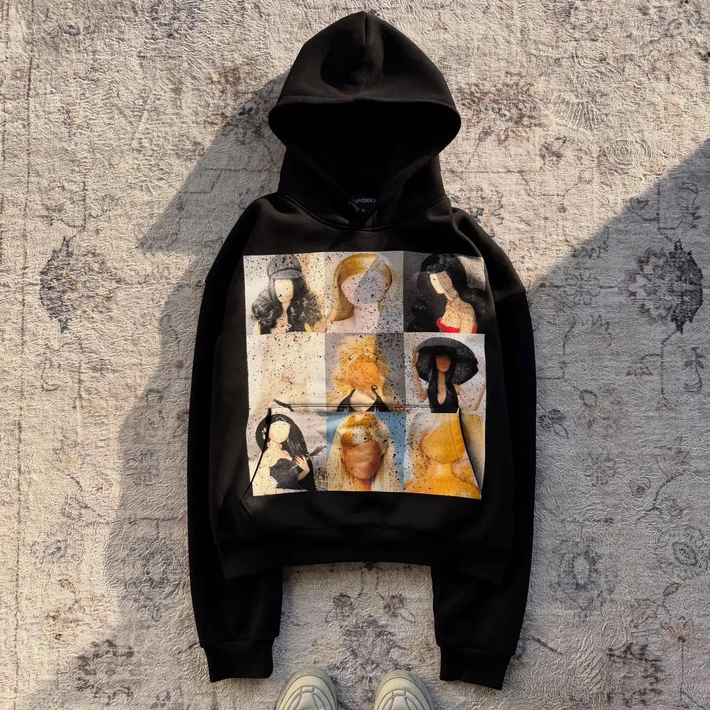 American Vintage Cartoon Girl Hoodies Men Oversized Sweatshirts Y2k Tops Streetwear Clothes Couples Tracksuit Men Clothing