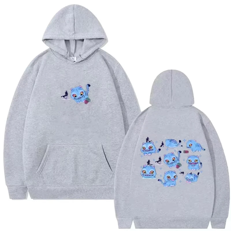 سترة بقلنسوة مطبوعة على طراز الرسوم المتحركة لخريف وشتاء 2025 سترة رياضية فضفاضة وغير رسمية للرجال والنساء 01 #3