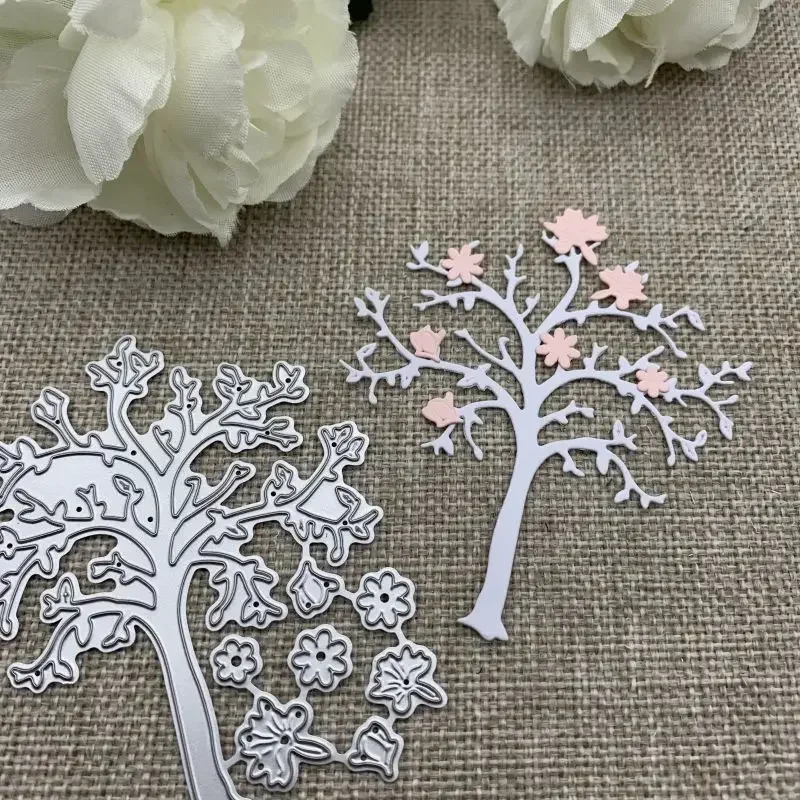 

Новые металлические вырубные формы для декоративной вырезки в виде цветочных деревьев, для скрапбукинга, декоративного тиснения, рукоделия, шаблон для вырезания.