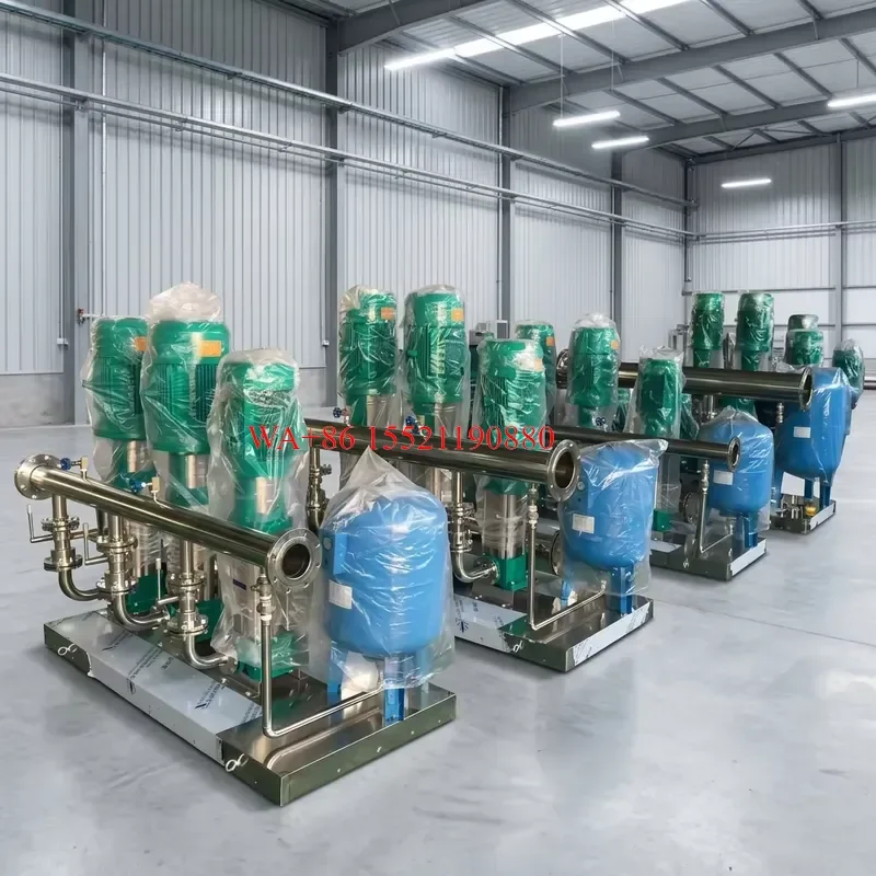WMWMNU Intelligent Full Frequency Conversion Booster Water Pump System Constant Pressure Water Supply for Hotel Commercial