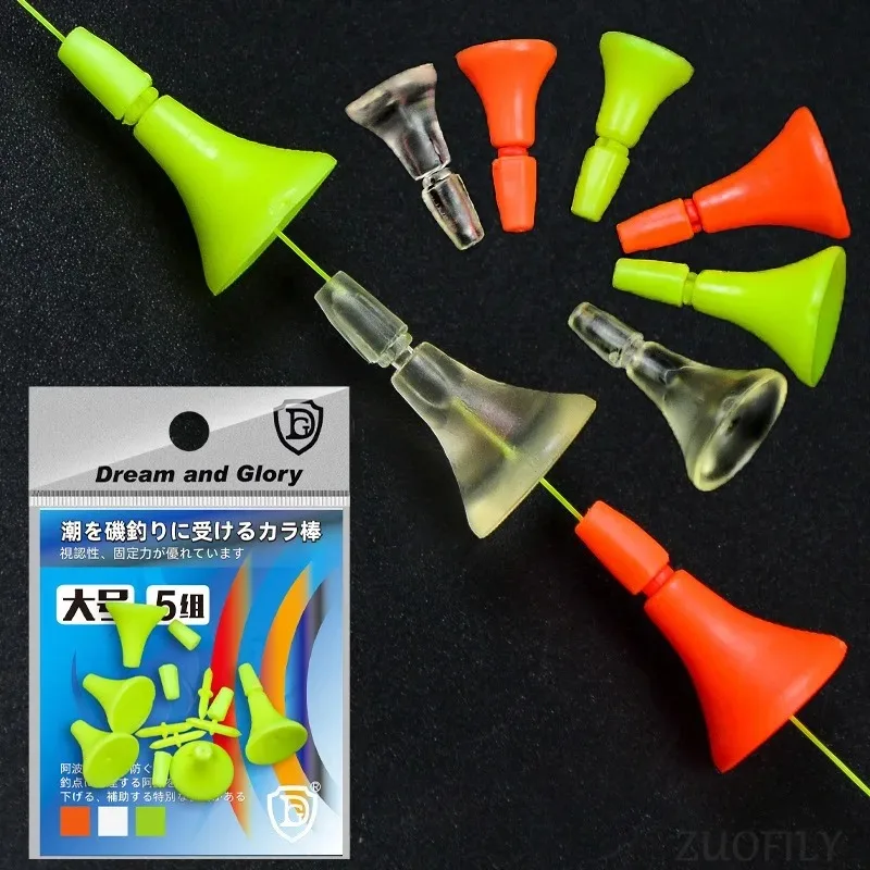 Fishing Surf Rig Float Tube Stopper Cone Transparent Anti-Collision Slow Sinking Assist Weight Adjustable Sea Shore Tackle Gear