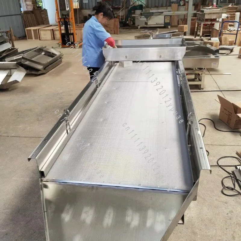 Double Layer Linear Vibrating Screen, Electric Vibro Sieve for Yam Tablet Screening