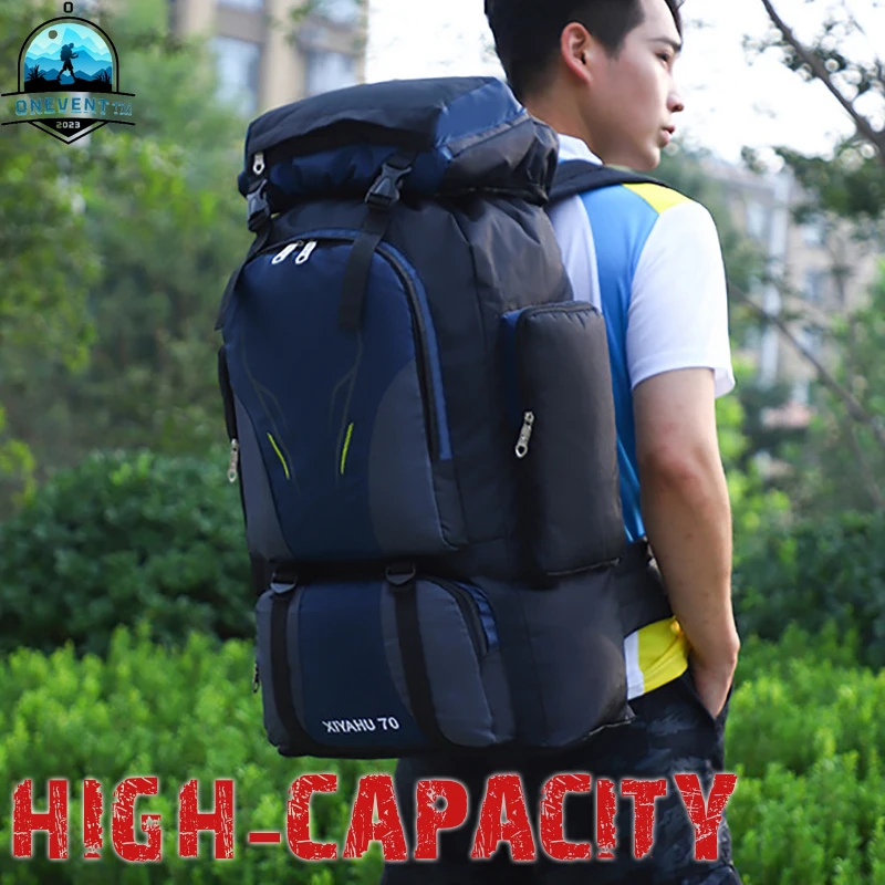

Multifunctional Bag Big Capacity High Capacity Hiking Backpack Travel Backpack Men Tactics Sports 70L Mountaineering Fishing Bag