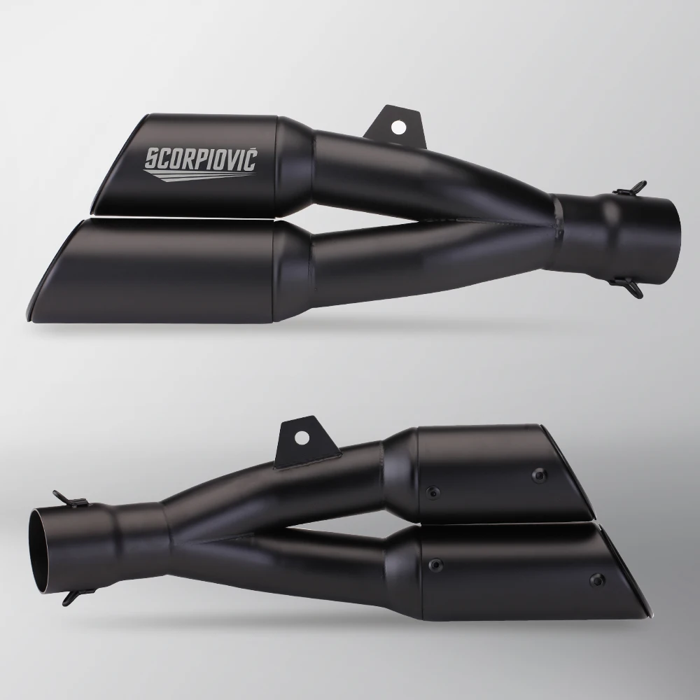 51mm Motorcycle Exhaust Muffler with DB Killer Stainless Steel for R3, R1, ZX6R,NC750X, CBR650,R7,tmax 500,Z900,K19 view 2
