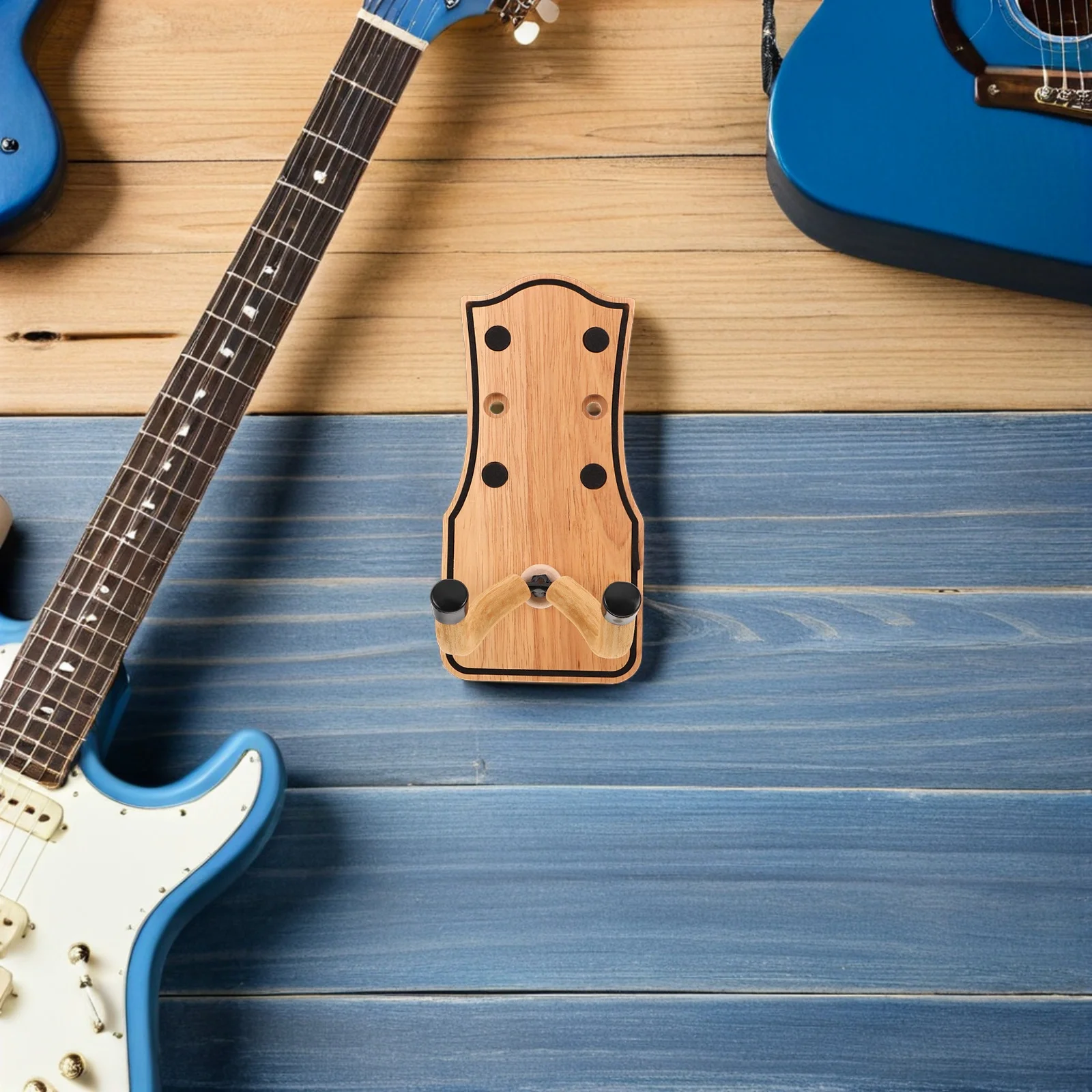 

Guitar Wall Hanger Effortless Installation Stable Design Acoustic Electric Bass Ukulele Musical Instrument Storage Solution