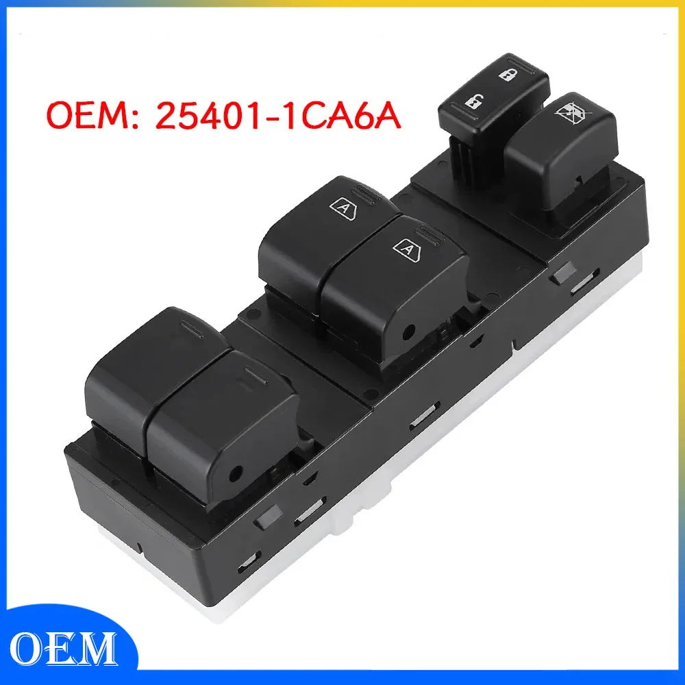 

Window Button Glass Lift Switch Power Window Switches Replacement 25401-1CA6A for Infiniti FX35 FX37 FX50 QX70