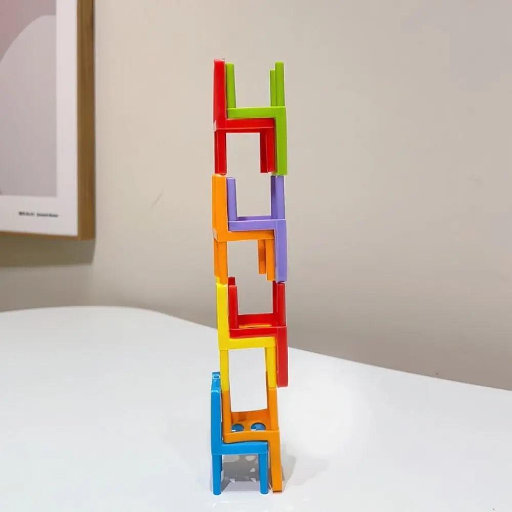 24/36/42 szt. Kolorowe puzzle dla dzieci składane krzesło zabawka rodzic-dziecko interaktywne zabawki równoważące krzesło stos gra imprezowa