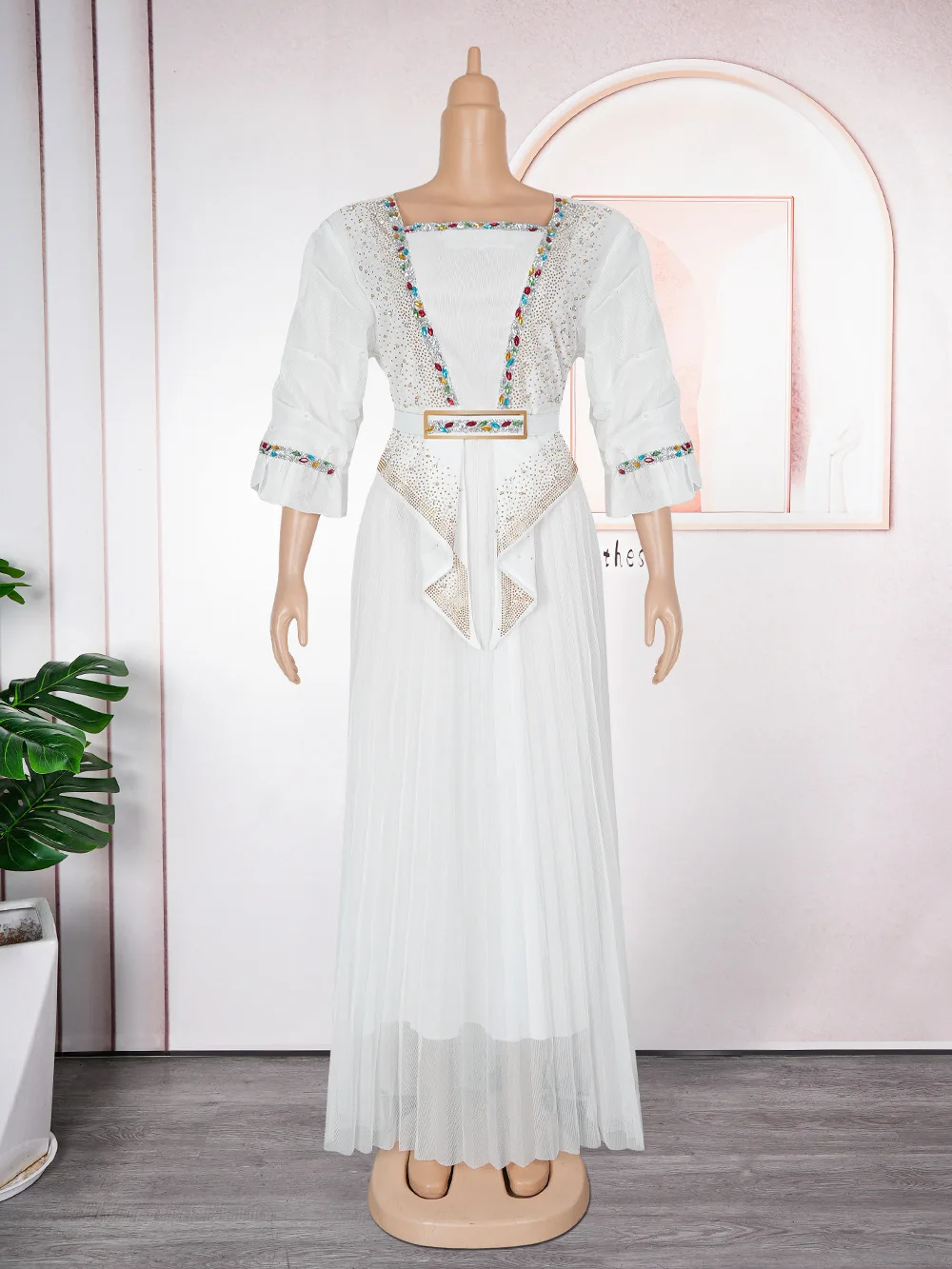 

2025 Elegant African Dresses for Women Africa Clothing Plus Size Wedding Party Long Christmas Dress Dashiki Ankara Outfits Robe