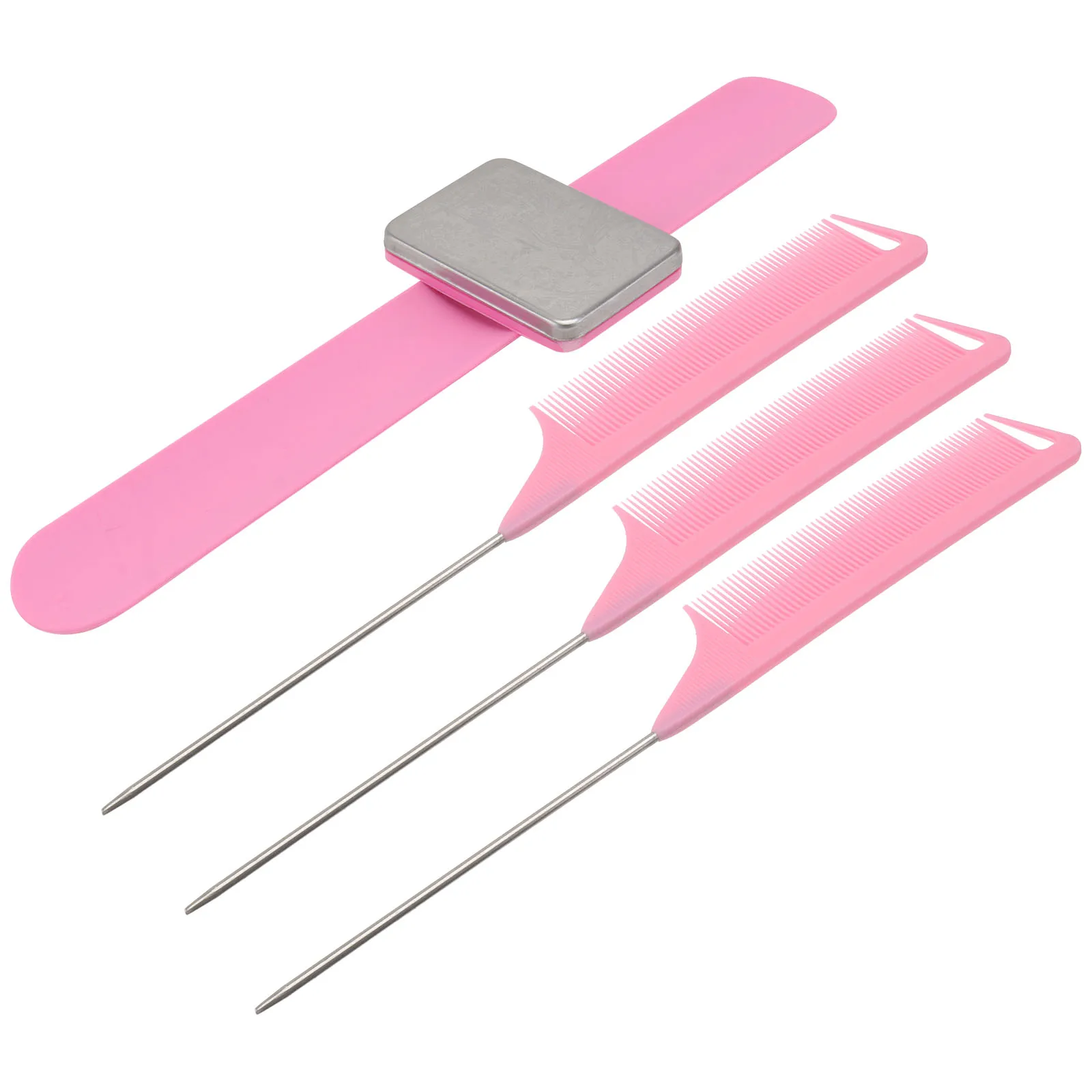 

Hairdressing Tools Set Comb Hairpin Holder Bracelet Wrist Band Fine Teeth Magnetic Silica Gel Hairdresser