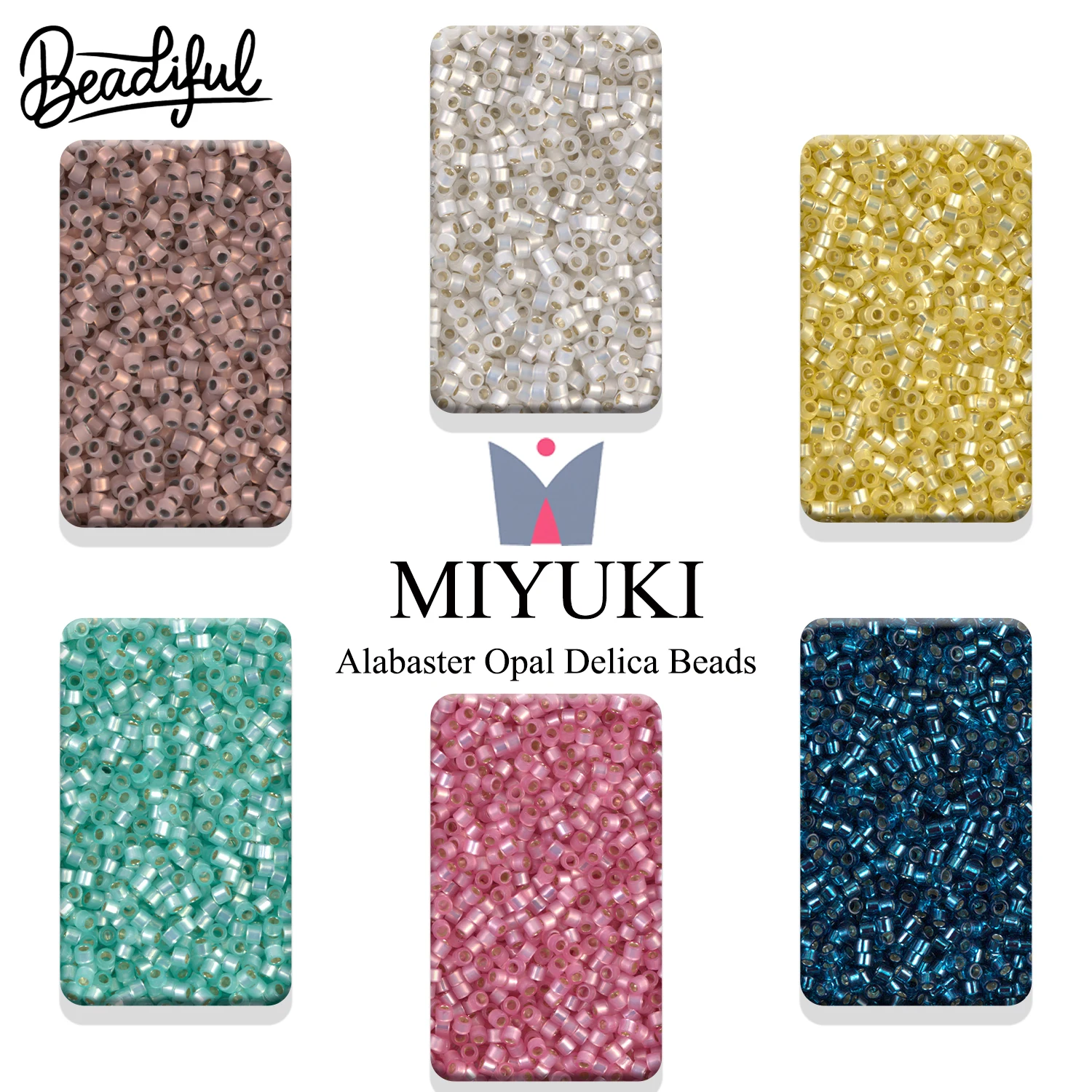 

MIYUKI 11/0 Delica Ceylon Beads 10g 2000pcs Glass Seed Beads for Beading Embroidery DIY Jewelry Supplies