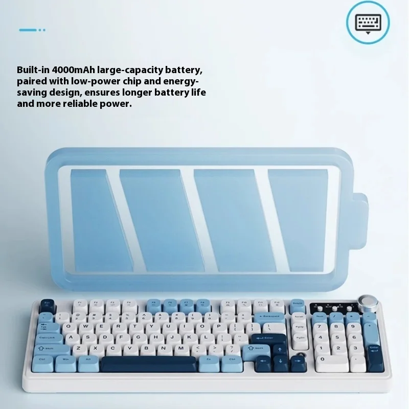 

Ajazz AF98 Wired Wireless Bluetooth Three-Mode Keyboard Esports Game Special Mechanical Touch Typing Office Computer Gifts