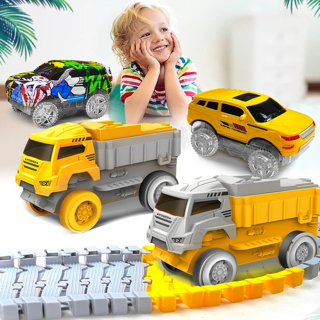Children Electric Magical Flexible Track Toy Car Engineering Car Kids Educational Toys Train Toys for Children Birthday Gift 2 Children Electric Magical Flexible Track Toy Car Engineering Car Kids Educational Toys Train Toys for Children Birthday Gift 2