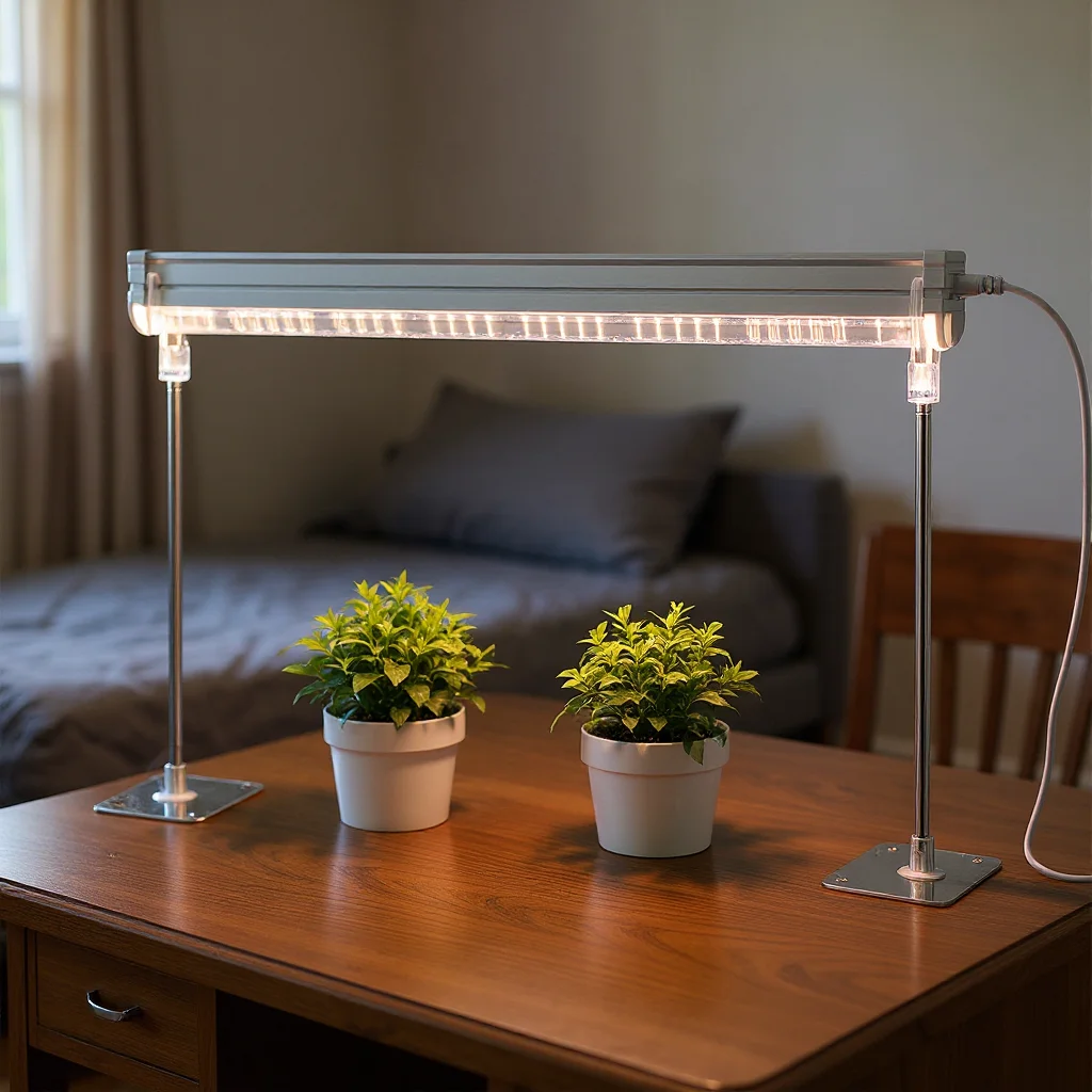 T8/T20 Plant Light Tube Vertical Stand, 【Adjustable Grow Light Stand Rack】 Acrylic Holder for Hydroponics Lighting Fixture  ﻿