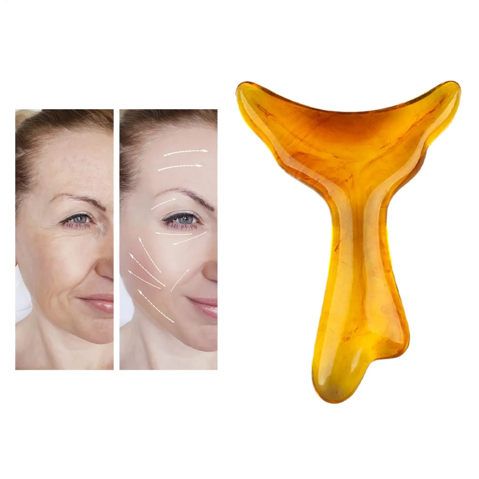 Face Massage Tool face Skin scraping Lifting Massage tool  face Lifting Contouring Board Resin Ergonomic Fascia Massage Tool