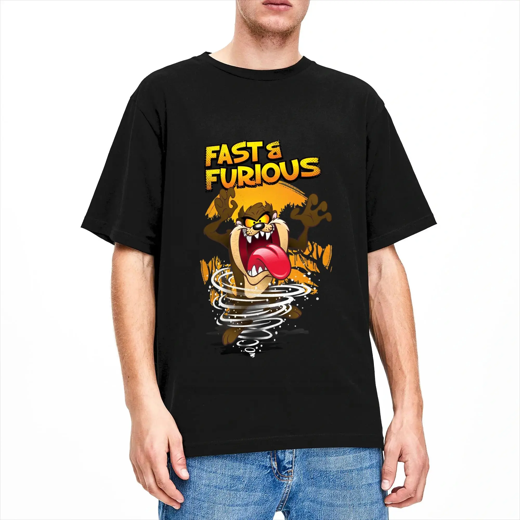 Men Women's Spaces Jams Fast Furious T Shirts Tazs Cotton Clothes Novelty Short Sleeve Round Collar Tees Gift Idea T-Shirt
