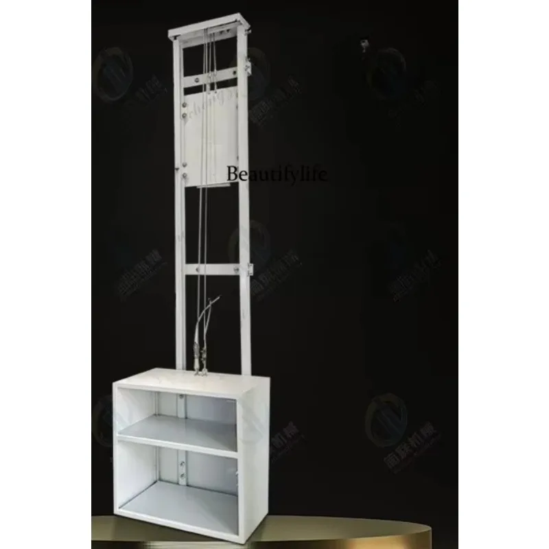81 pull-type double-track silent vegetable ladder restaurant, first and second floor vegetable elevator, fully automaticandsmall