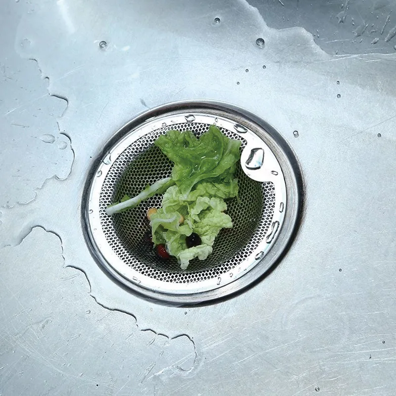 1pc Stainless Steel Strainer Rooftop Floor Drain Outdoor Sink Anti-blocking Mesh Cover Kitchen Dishwashing Bowl Wash Basin view 4