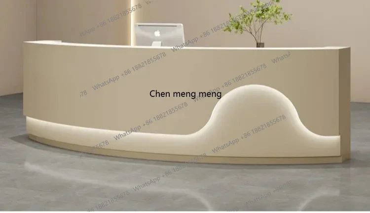 

F150for aesthetic prescription desk salon modern reception salon entrance table beauty salon reception podium stands desk furnit