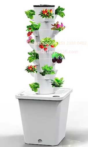 برج عمود الزراعة المائية القابل للتخصيص ثقافة بدون تربة