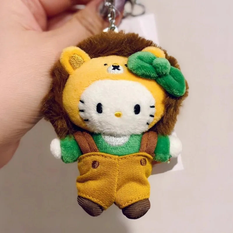 

Новый плюшевый игрушечный брелок Sanrio Kawaii ME Hello Kitty, сумка в виде льва, очаровательный аксессуар для котенка, популярное модное украшение, кулон, подарки