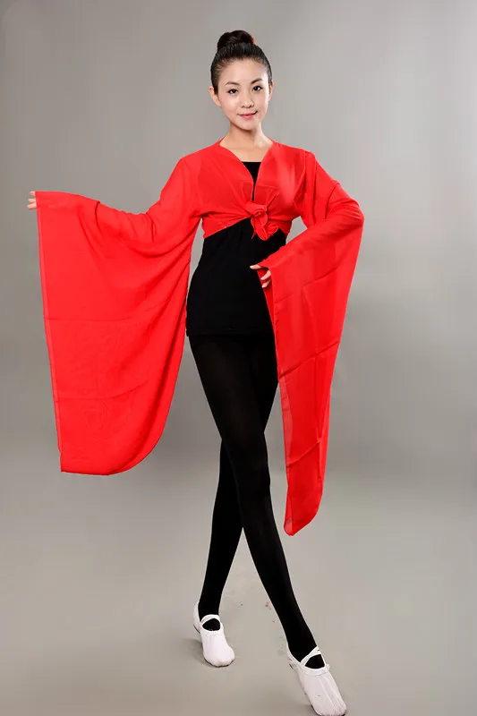 Oude Chinese Kleding Dans Praktijk Kleding Vrouwelijke Klassieke Wijde Mouw Hanfu Tops Yangko Dans Hanfu Kostuums voor Stage