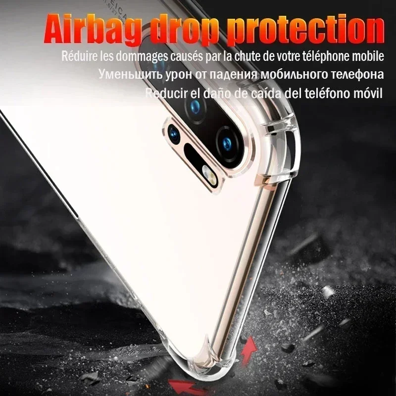 

Shockproof Transparent Case For Huawei P30 P40 P20 P50 Pro Lite Honor 50 60 Pro Mate 10 20 30 Lite P Smart 2024 Phone Case Cover