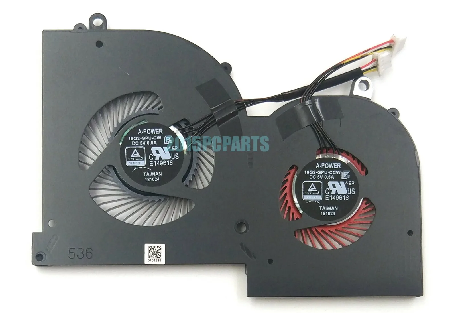 New  for MSI GS65 Stealth GS65VR MS-16Q2 GPU & CPU Fan 16Q2-GPU-CW 16Q2-CPU-CW