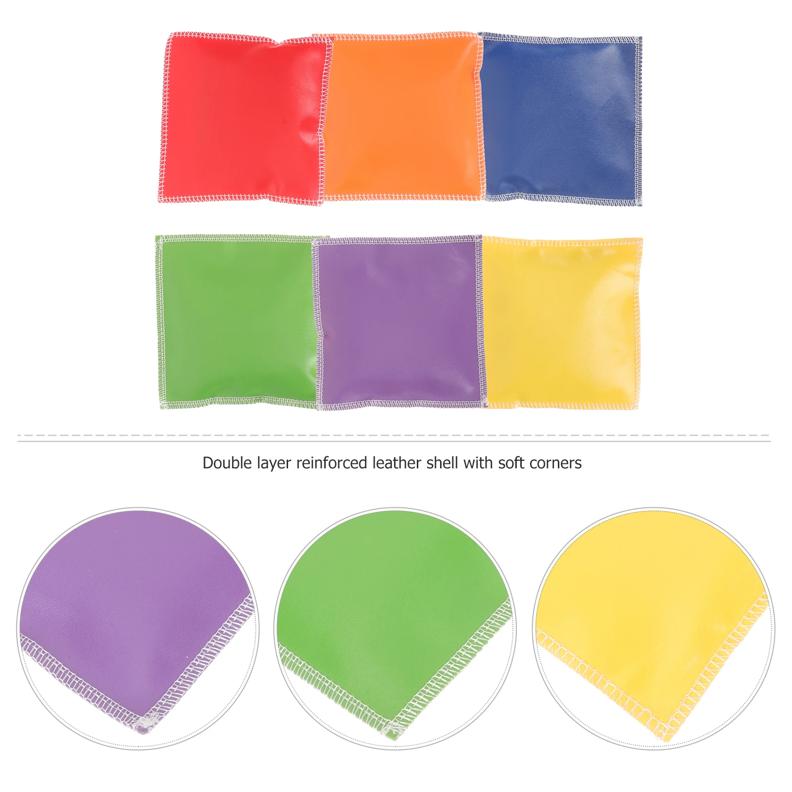 

6 Pcs Bean Bag for Kids Digital Sandbag Corn Hole Bags Manual Children Sandbags Beanbag Toys
