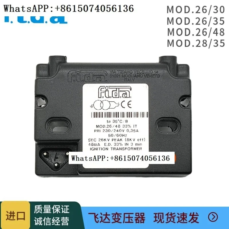 FIDA Zündtransformator MOD.28/35 26/48 26/35 26/30 Hochspannungspaket 26/40